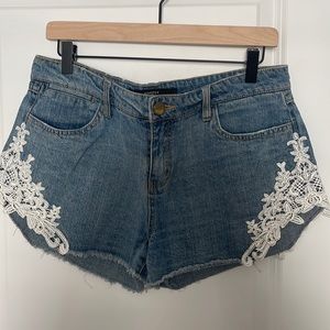 Francesca’s denim shorts